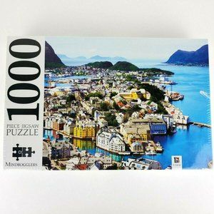 New Alesund, Norway Mindbogglers 1000 Piece Jigsaw Puzzle 27" x 21" NEW Sealed